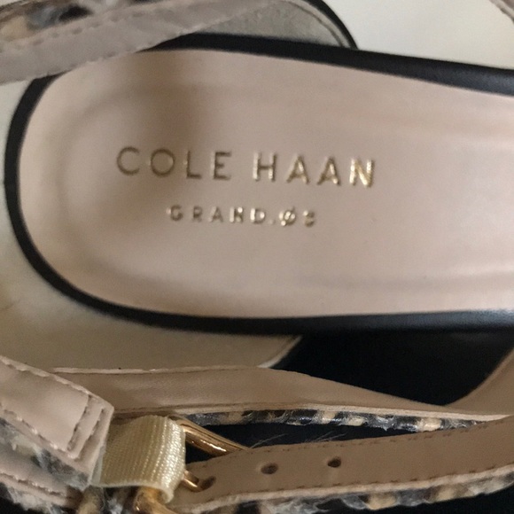 NWT Cole Haan Lea Snake Print Leather Ankle Strap - Picture 5 of 8